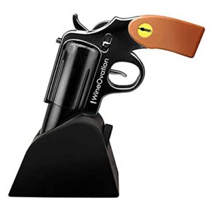 wineovation electric gun wine opener (black) – open your wine bottle fast and without hassle – great gifts for gun enthusiasts and wine lovers