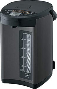 zojirushi cd-nac50bm micom water boiler & warmer, 5.0 liter, metallic black
