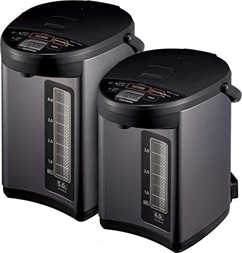 Zojirushi CD-NAC50BM Micom Water Boiler & Warmer, 5.0 Liter, Metallic Black