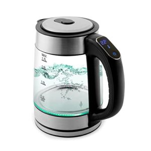 aroma® professional 1.7l / 7-cup digital glass water kettle (awk-170d)