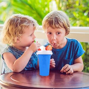 Slushy Maker Cup, Portable Slushie Maker Squeeze Cup, Magic Quick Frozen Slushie Cup, DIY Homemade Smoothie Cups Ice Cream Maker for Children and Family