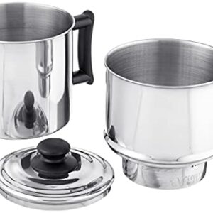 Lindy's Stainless Steel Drip Coffee Maker With Protective Plastic Handles