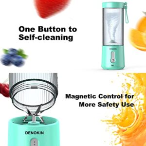 Portable Blender, Personal Size Blender for Smoothies and Shakes,USB Rechargeable Mini Blender Fresh Juicer Cup with Stronger Motor Household Fruit Mixer for Kitchen,Home,Travel…