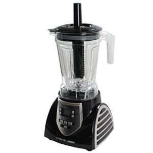 Healthmaster Elite JLA-8 Professional Countertop Blender, Emulsifier 1200-Watt with 60-oz BPA Free Jar Stainless Steel Blades for Frozen Drinks, Smoothies, Sauces & More, Black