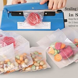 16 Inch Impulse Heat Sealer Manual Bags Sealer Heat Sealing Machine Impulse Sealer Machine for Plastic Bags PE PP Bags with Extra Replace Element Grip