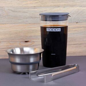 Toddy® Artisan Small Batch Cold Brewer, Stainless Steel, 5.75" L x 5" W x 9.75" T