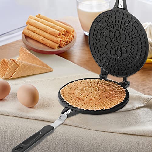 Dyna-Living Waffle Cone Maker Non-stick Ice Cream Cone Maker 6.7 inches Ice Cream Cone Waffle Maker Household Egg Roll Maker Waffle Bowl Machine for DIY Ice Cream Waffle Cone Desserts