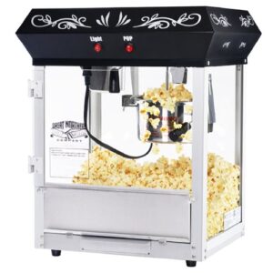 6111 great northern popcorn black foundation top popcorn popper machine, 4 ounce