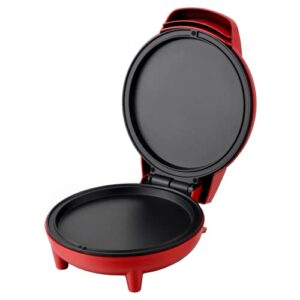 courant griddle and mini oven compact griddle 7-inch personal griddle pizza maker red