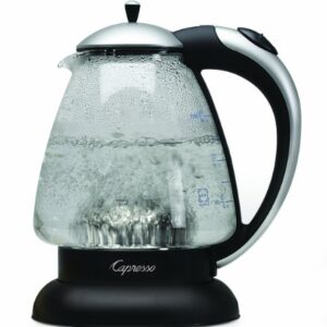 Capresso 259.04 H2O Plus Water Kettle, Matte Silver, 48-Ounce