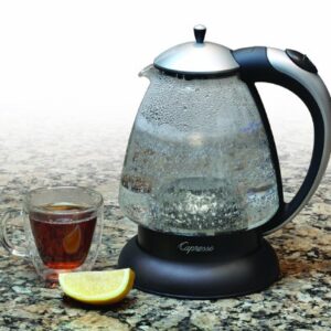 Capresso 259.04 H2O Plus Water Kettle, Matte Silver, 48-Ounce