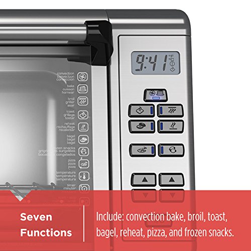 Black+Decker TO3290XSBD Toaster Oven, 8-Slice, Stainless Steel