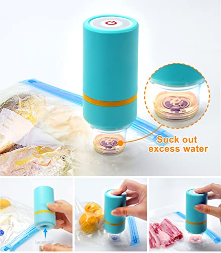 Mason Jar Vacuum Sealer, Electric Mason Jar Vacuum Sealer Kit, Vacuum Sealer for Regular and Wide Mouth Canning Jars, Includes Electric Vacuum Pump and Reusable Vacuum Food Storage Bags