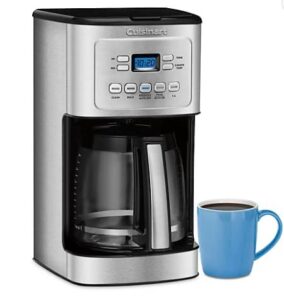 cuisinart 14-cup programmable coffee maker with hotter coffee option (renewed)