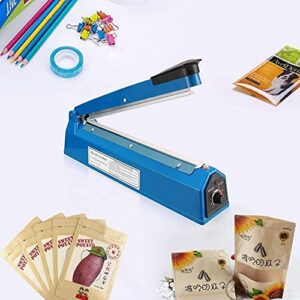 300 mm Heat Sealer, Plastic Bag Sealer, Impulse Bag Sealer Sealing Machine, Poly Bag Sealing Machine, Heat Seal Closer with One Repair Kit (12 inches)