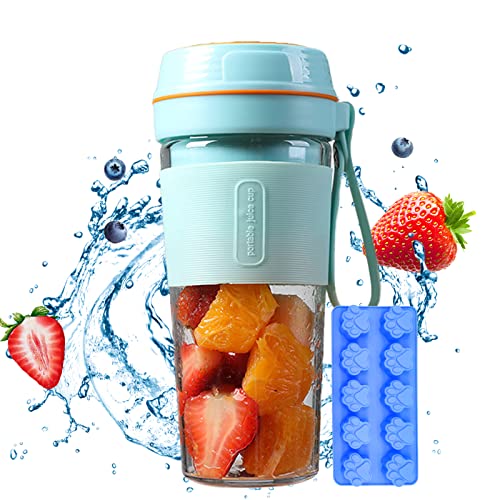 BLUWTE Portable Blender with Ice Cube Mold, USB Rechargeable Personal Blender …