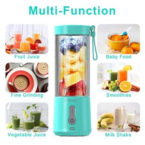 Smoothies Shake Blender with Powerful Blades, Personal Blender for Shakes and Smoothies, Portable Blender Mini Juicer for Kitchen Travel Gym Sports