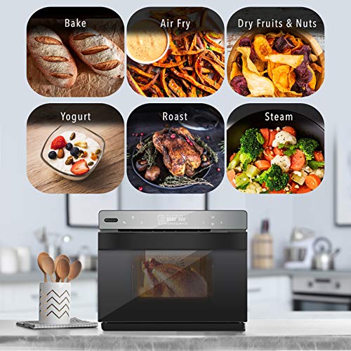 Whynter TSO-488GB Grande 40 Quart Capacity Counter-Top Multi-Function Convection Steam Oven, Black Stainless Steel