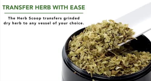 Herb Scoop | Herb Grinder Accessories | Dry Herb Scoop | Works with Grinders | Add Herbs for Cooking |