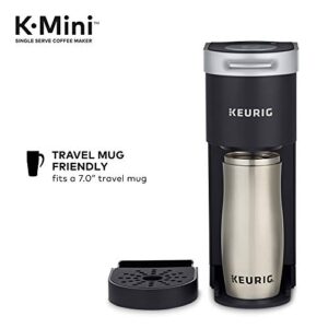 Keurig K-Mini Coffee Maker, Black with Coffee Lovers' 40 Count Variety Pack Coffee Pods