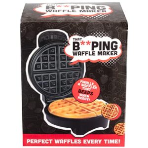 That BEEPING Waffle Maker- Personal 7" Belgian Waffler that BEEPS when Ready - Electric, Non Stick Griddle Iron w/Adjustable Browning Control- Unique Gift that Makes Holiday Or Any Breakfast Special