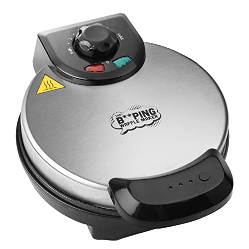 That BEEPING Waffle Maker- Personal 7" Belgian Waffler that BEEPS when Ready - Electric, Non Stick Griddle Iron w/Adjustable Browning Control- Unique Gift that Makes Holiday Or Any Breakfast Special