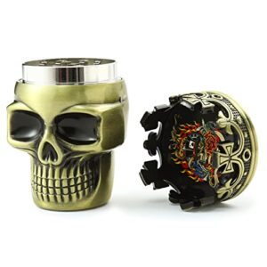 VICKYDGE Skull Grinder, Spice Grinder Gift, 1.7 Inch