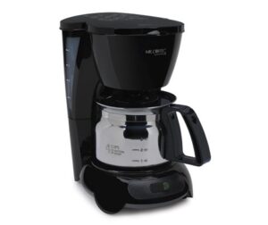 mr. coffee 4 cup coffee maker with stainless steel carafe