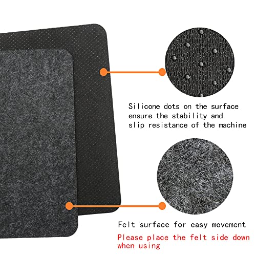 2 Pcs Heat Resistant Mat for Air Fryer, Air Fryer Mat for Counter Heat Resistant, Kitchen Countertop Protector Mat 17.3x11.8 Inch, Kitchen Appliance Non-slip Mat for Coffee Maker, Blender, Air Fryer