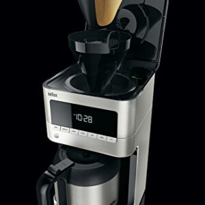 Braun KF7175 BrewSense Drip Coffee Maker with Thermal Carafe, 10 Cup