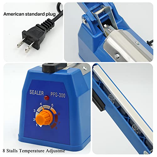 12 Inch Impulse Bag Sealer Handheld Heat Sealer Machine for Bag Sealing Packing Shrink Wrap Machine