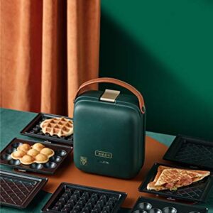 3-in-1 Sandwich Waffle Eggette Maker Portable Cooking Non-stick Coated Detachable Bakeware Plates Electric Panini Press Double-sided Heating Breakfast Toaster