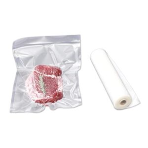 Vacuum Sealer Bags for Food| 50 Count Quart Precut Vacuum Bags for Sous Vide Cooking | 8"x12" Storage Bags for GERYON and All Vacuum Sealers | Commercial Grade, BPA Free, Heavy Duty, Great for vac storage, Meal Prep