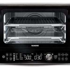 NuWave TODD ENGLISH iQ360 Digital Smart Oven, 20-in-1 Convection Infrared Grill Griddle Combo, 34-Qt Mega Capacity, 1800 Watts, Adjustable Triple Surround Heat Zones, Smart Thermometer, WIFI Enabled