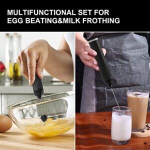 Mulli Milk Frother for Coffee with Rechargeable and Stand Set,Handheld Frother Electric Whisk, Milk Foamer, Mini Mixer and Coffee Blender Frother for Frappe, Latte, Matcha