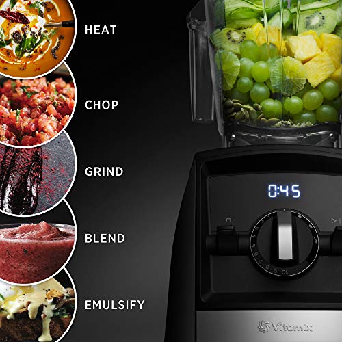 Vitamix A2500 Ascent Series Smart Blender, Professional-Grade, 64 oz. Low-Profile Container, Black