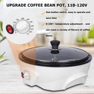 Household Coffee Roasters Machine Electric Coffee Beans Roaster for Cafe Shop Home Use 500g/1.1lb (Upgrade 110V-120V)