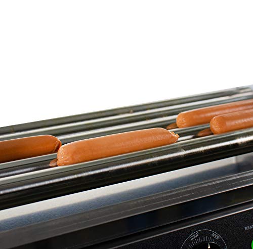 VIVO Electric 12 Hot Dog and 5 Roller Grill Cooker Warmer, Cooker Machine, HOTDG-V005