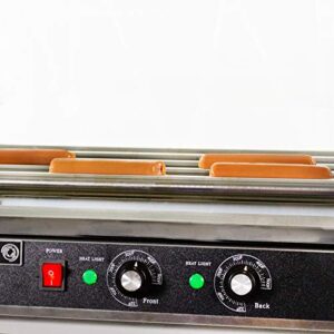VIVO Electric 12 Hot Dog and 5 Roller Grill Cooker Warmer, Cooker Machine, HOTDG-V005