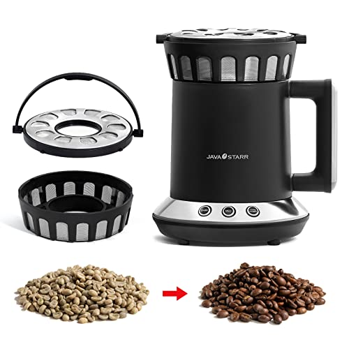 JAVASTARR Electric Coffee Roasters Machine for Home Use 1200W, One-Touch Control Coffee Bean Baker Roaster Med and Drak Two Baking Modes are Optional,Coffee Bean Roasting Machine 110V~120V