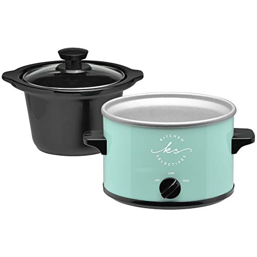 Kitchen Selectives Mint Green 1.5 Qt Round Slow Cooker