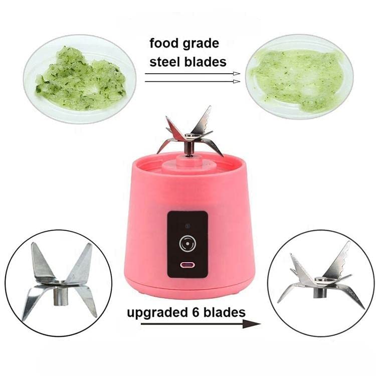 Portable Blender for shakes and smoothies, USB Rechargeable Personal Juice Protein To Go Mini Blender (Green)