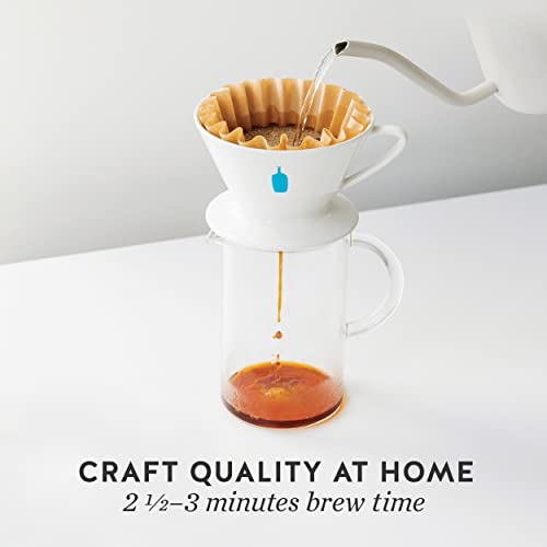 Blue Bottle Pour-Over Coffee Kit with Ceramic Dripper, Filters, Carafe and Guide