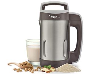 vegan revolution vegan milk machine | make vegan milk from nuts, grains, or seeds like almonds, soy, coconuts, rice, oats, and more | includes recipe guide & stainless steel blades | nut milk makers