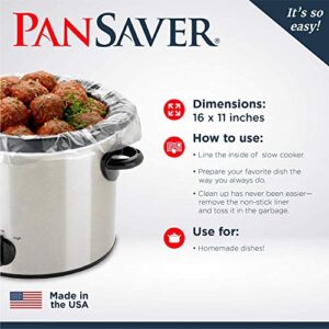 PanSaver Small Slow Cooker Liner for Kitchen Use, Fits 1-3 Quarts 5 Count