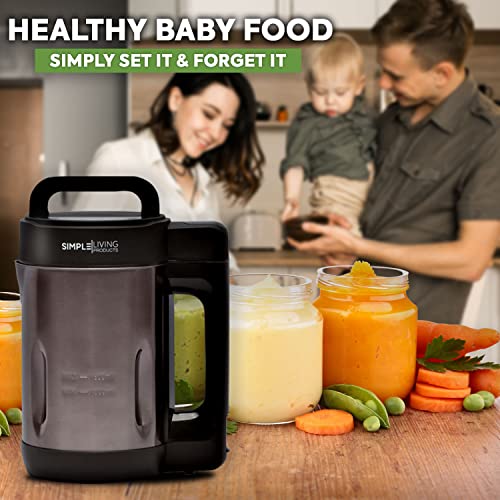 7-in-1 Soup Maker 1.6L | Soy, Almond, Nut, Vegan Milk Maker Machine | Purées, Shakes, Smoothies, Baby Foods, Cocktails (Stainless Steel)