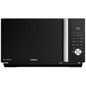 galanz gswwa16bksa10 3-in-1 speedwave with totalfry 360, microwave, air fryer, convection oven with combi-speed cooking, 1.6 cu.ft/ 1000w, black
