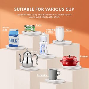 Coffee Warmer for Desk, Electric Beverage Warmer Plate with Auto Shut Off Smart Gravity Sensing Mug Cup Heater for Candle, Milk, Tea, Water, Cocoa