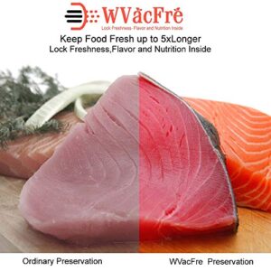 WVacFre 2Pack11X50 Vacuum Sealer Freezer Bags with Commercial Grade,BPA Free,Heavy Duty,Great for Food Vac Storage or Sous Vide Cooking