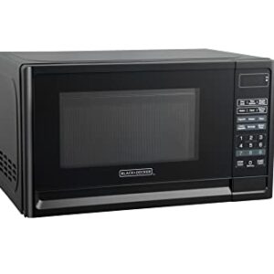 BLACK+DECKER Compact Countertop Microwave Oven 0.7 Cu. Ft. 700-Watts with LED Lighting, Child Lock, White